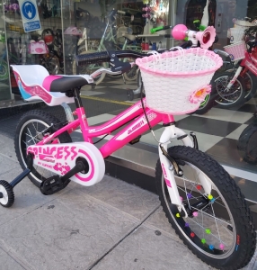 bicicleta niña con cesta