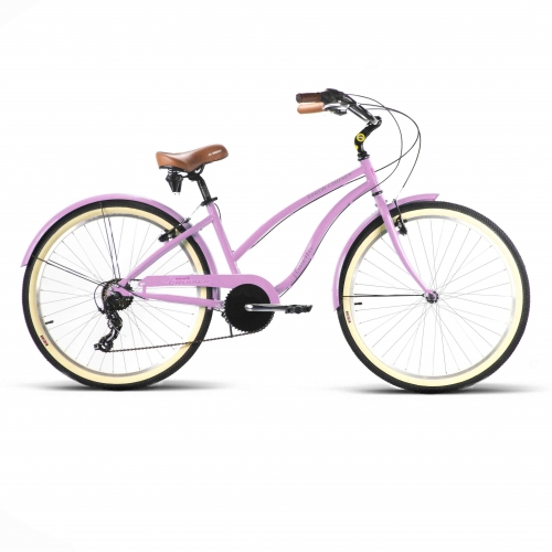 Bicicleta playera cruiser rosa