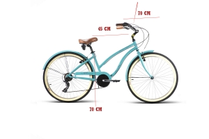 bicicleta cruiser mujer medidas