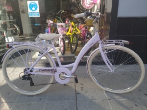 bicicleta color lila