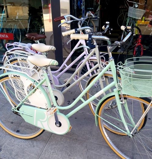 bicicleta clasica color pastel mbm