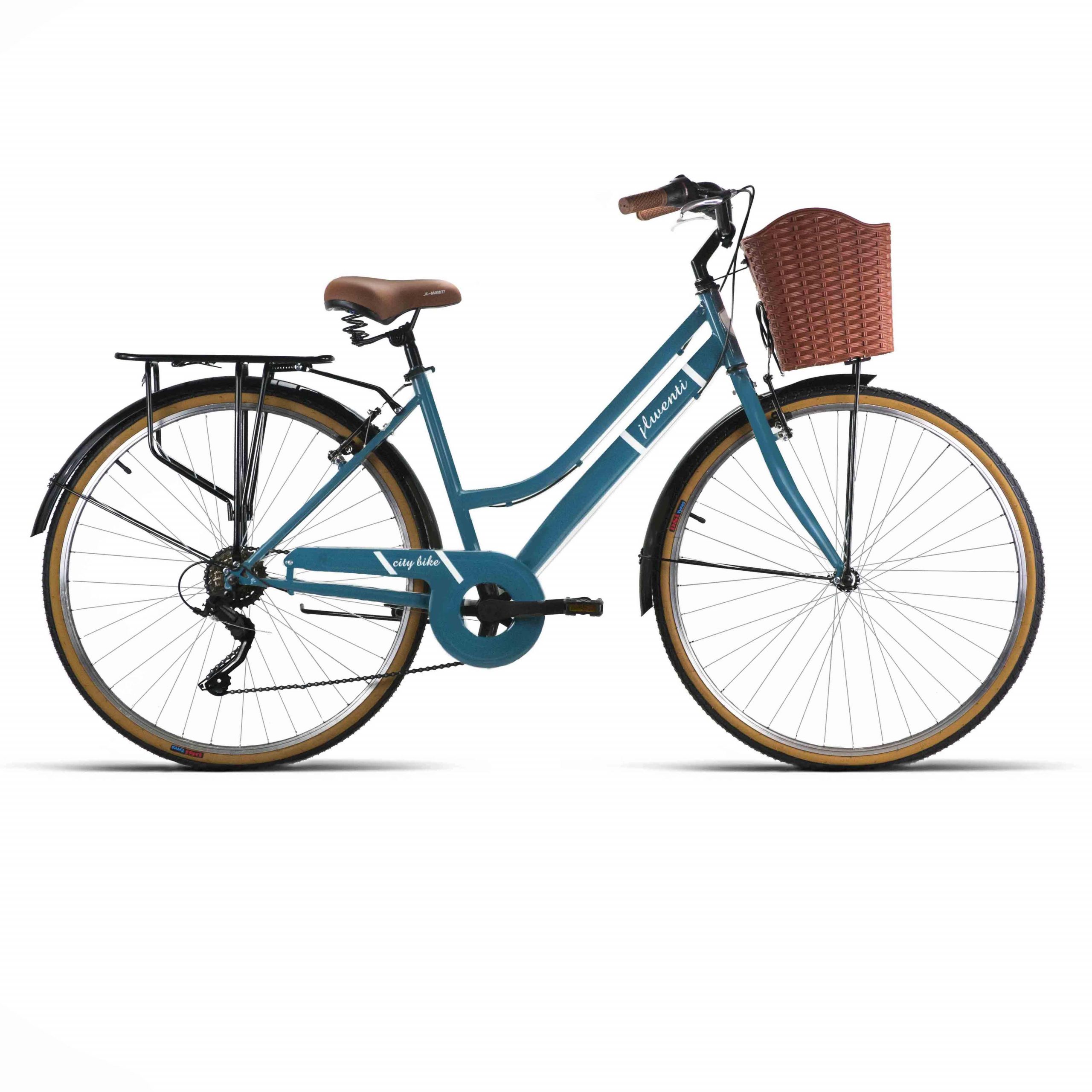 Bicicleta urbana con cesta 28 pulgad